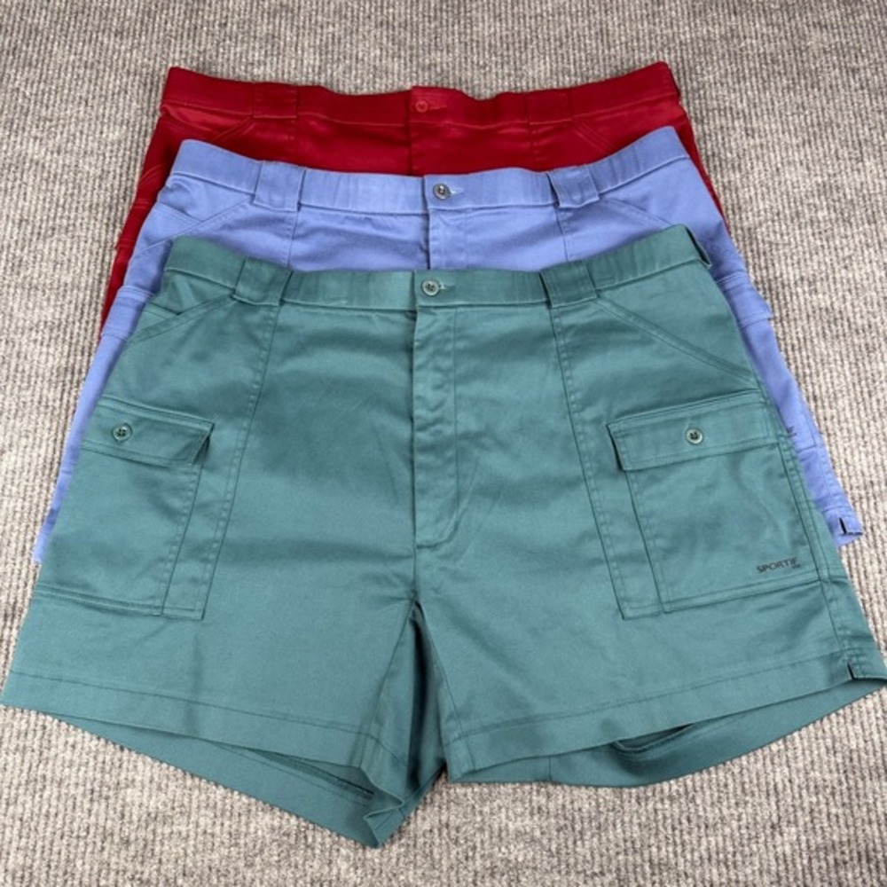 Sportif‎ Original Cargo Short Mens 44 LOT of 3 Gorpcore Fishing Utility Vacation